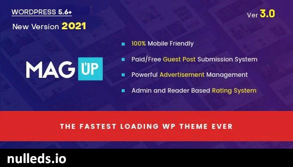 MagUp - Modern Styled Magazine WordPress Theme with Paid / Free Guest Blogging System