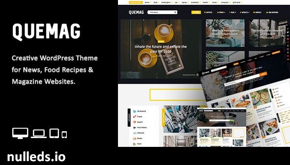 Quemag – Creative WordPress Theme for Bloggers