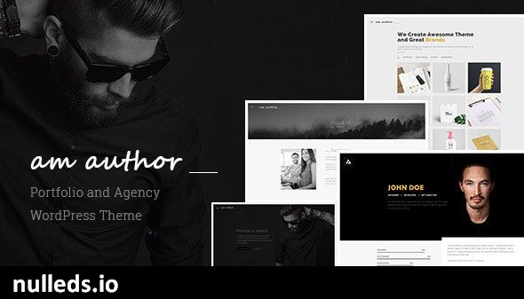 Am Author : Portfolio and Agency WordPress Theme