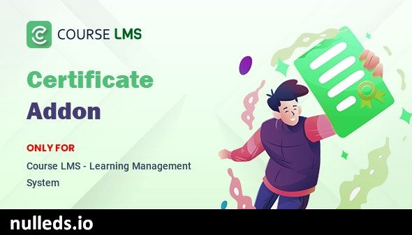 Course LMS Student Certificate Addon