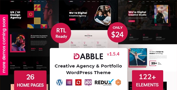 Dabble - Creative Agency & Portfolio WordPress Theme