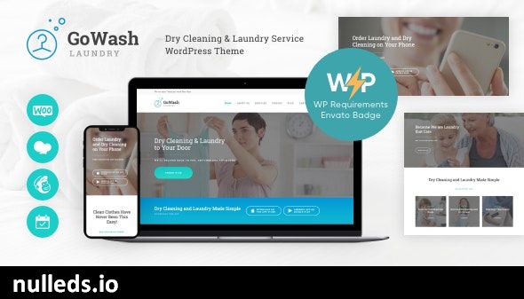 GoWash | Dry Cleaning & Laundry Service WordPress Theme