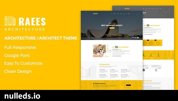 Raees – Creative Responsive Architecture Theme