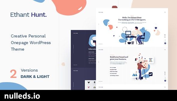 Ethant Hunt - Personal Onepage WordPress Theme