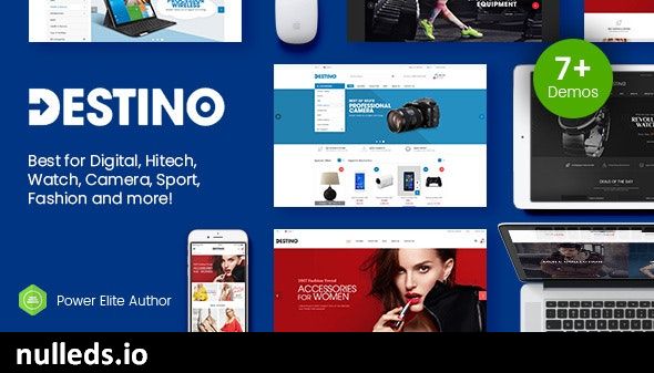 Destino - Digital Store & Fashion Shop WordPress WooCommerce Theme (7+ Indexes & Mobile Layouts)