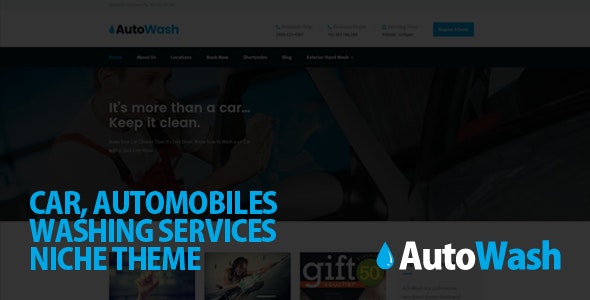 AutoWash - Car | Automobiles Washing WordPress Theme