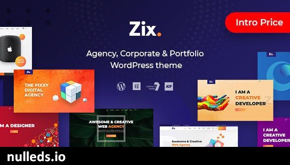 Zix - Digital Agency & MultiPurpose WordPress Theme