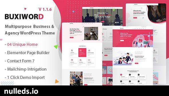 Buxiword - Digital Agency WordPress Theme