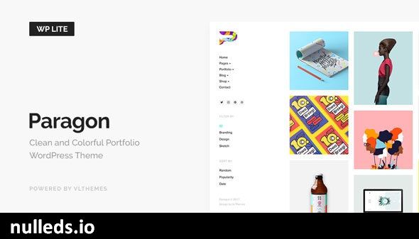 Paragon Lite - Colorful Portfolio for Freelancers & Agencies