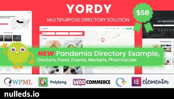 Yordy - Directory Listings WordPress Theme