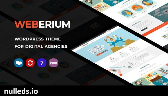 Weberium | Responsive WordPress Theme Tailored for Digital Agencies