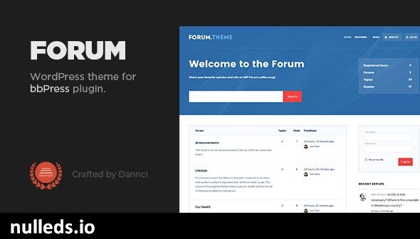 Forum - A responsive theme for bbPress plugin