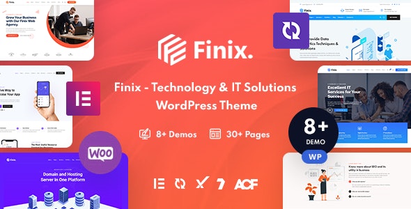 Finix - Technology & IT Solutions WordPress Theme