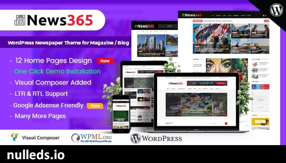 News365 - WordPress Newspaper Theme for Magazine / Blog