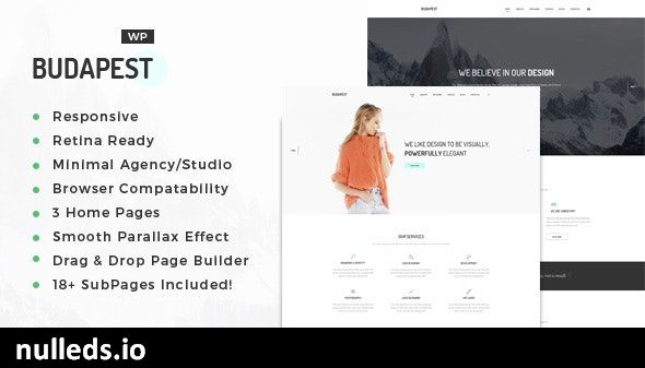 Budapest – Minimal Multi-Purpose Portfolio WordPress Theme