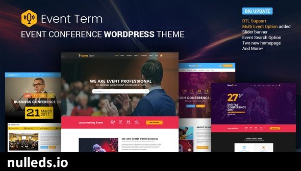 Event Term- Multiple Conference WordPress Theme