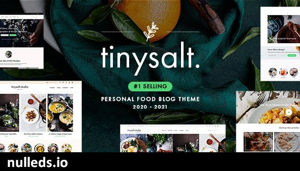 TinySalt - Personal Food Blog WordPress Theme