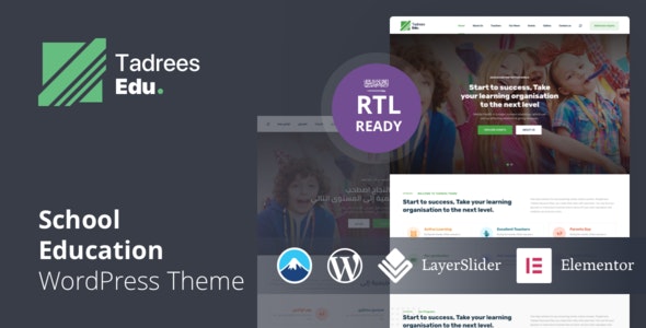 Tadrees - School, Education WordPress Theme