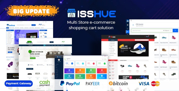 Isshue - Multi Store eCommerce Shopping Cart Solution