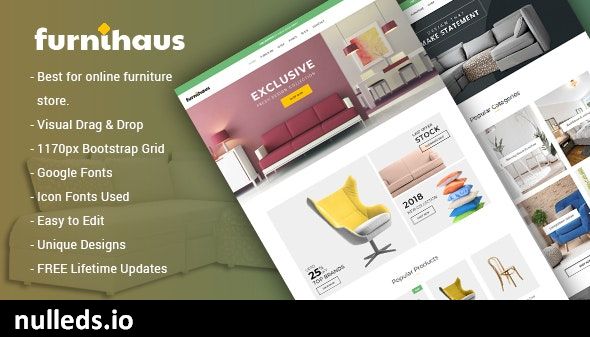 Furnihaus - Responsive Furniture WooCommerce WordPress Theme