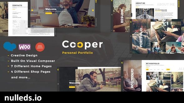 Cooper - Creative Responsive Personal Portfolio WordPress Theme