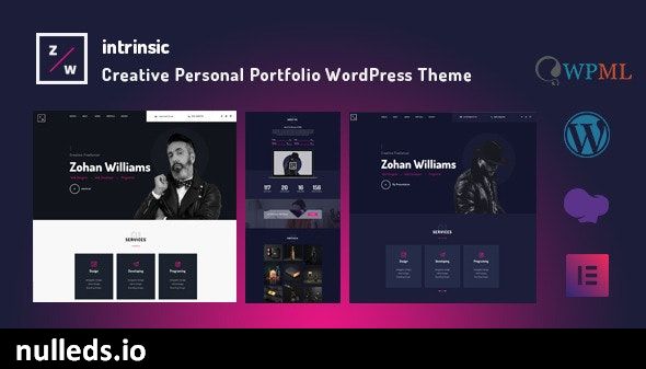 Intrinsic - Creative Personal Portfolio WordPress Themes