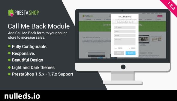 Call Me Back - PrestaShop Module