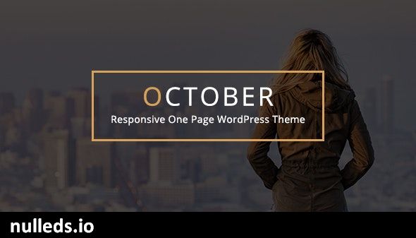 October - Responsive One Page WordPress Theme