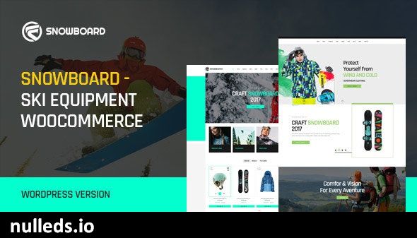 Snowboard - Ski Equipment WooCommerce WordPress Theme