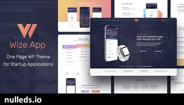 WizeApp - One Page App Landing