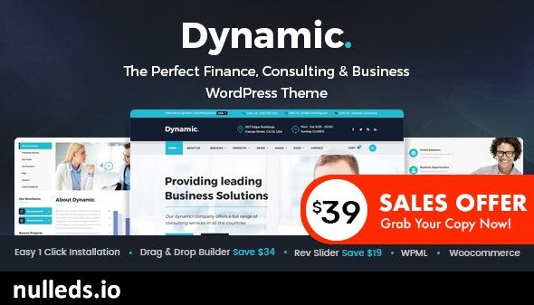 Dynamic - Finance and Consulting Business WordPress Theme