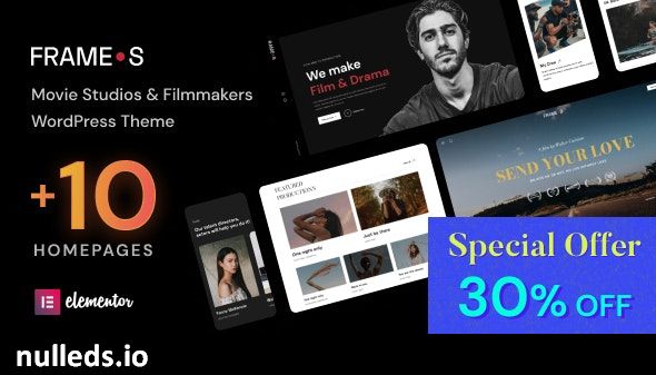 Frames - Movie Studios & Filmmakers WordPress theme