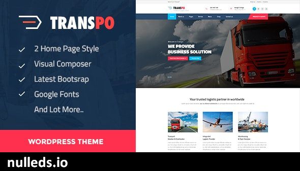 TRANSPO - Logistic & Transport WordPress theme