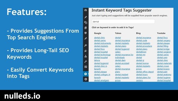 Instant Keyword Tags Suggester WordPress Plugin