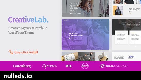 Creative Lab - Studio Portfolio & Design Agency WordPress Theme