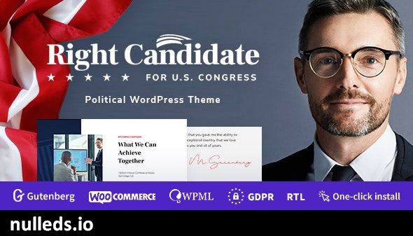 Right Candidate - Election Campaign and Political WordPress Theme