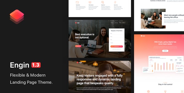 Engin - Multipurpose Landing Page WordPress Theme