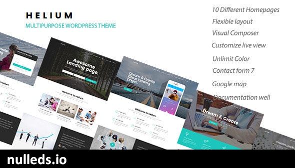 Helium - 10 in 1 Marketing WordPress Theme