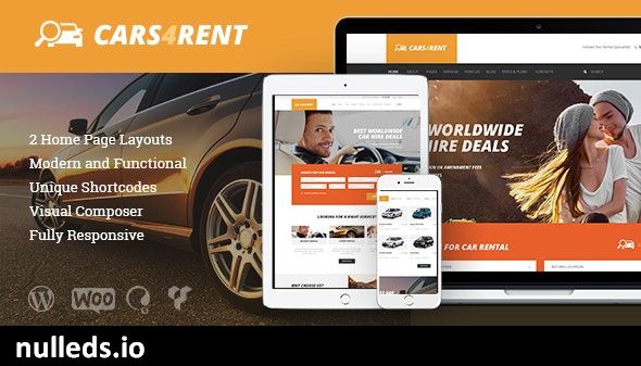 Cars4Rent | Auto Rental & Taxi Service WordPress Theme + RTL