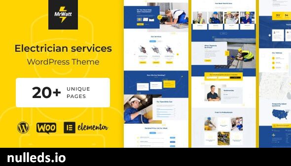 MrWatt - Electrician Services WordPress Theme