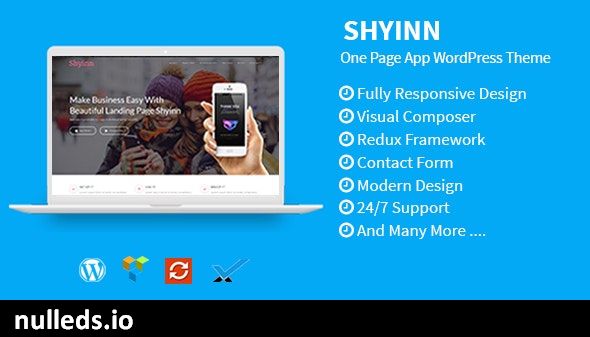 Shyinn - One Page App WordPress Theme