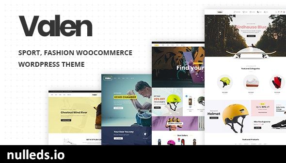 Valen - Sport, Fashion WooCommerce WordPress Theme