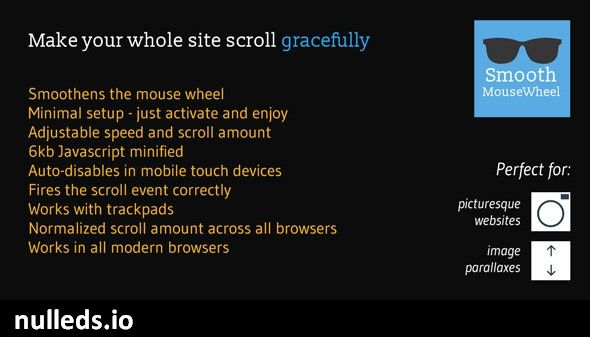 Smooth MouseWheel WordPress Plugin