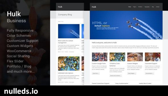 Hulk Business/Portfolio Wordpress Theme
