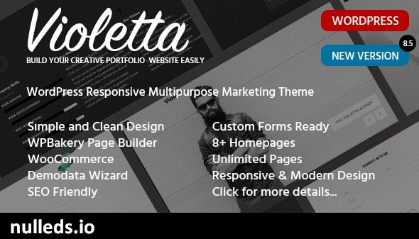 Violetta - Multi-purpose Portfolio WordPress Theme