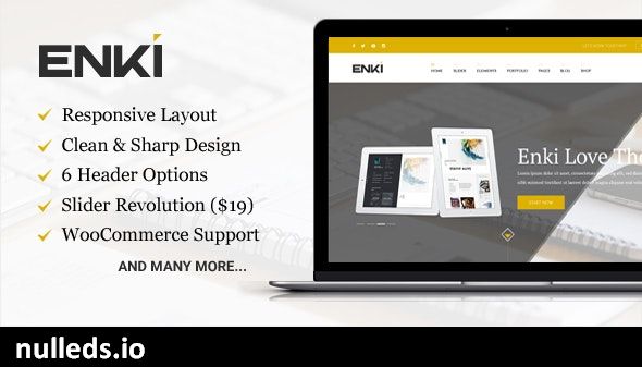 Enki ultimate corporate WordPress theme