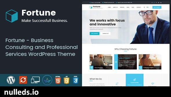 Fortune - Business Consulting and Professional Services WordPress Theme