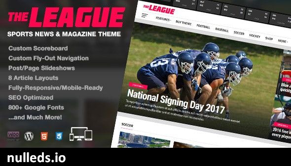 The League - Sports News & Magazine WordPress Theme