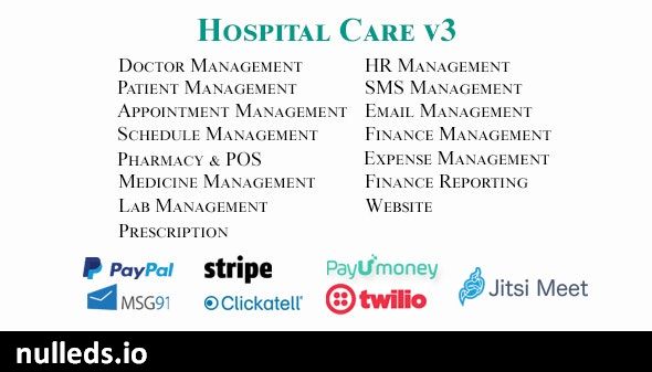 Hospital Care - Advanced Hospital / Clinic / Medical Center Management System