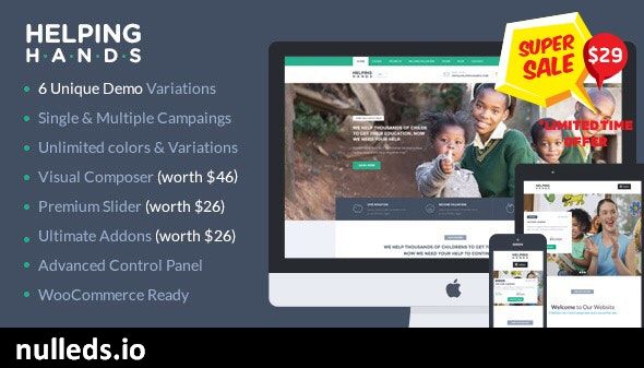 Charity WordPress Theme | HelpingHands